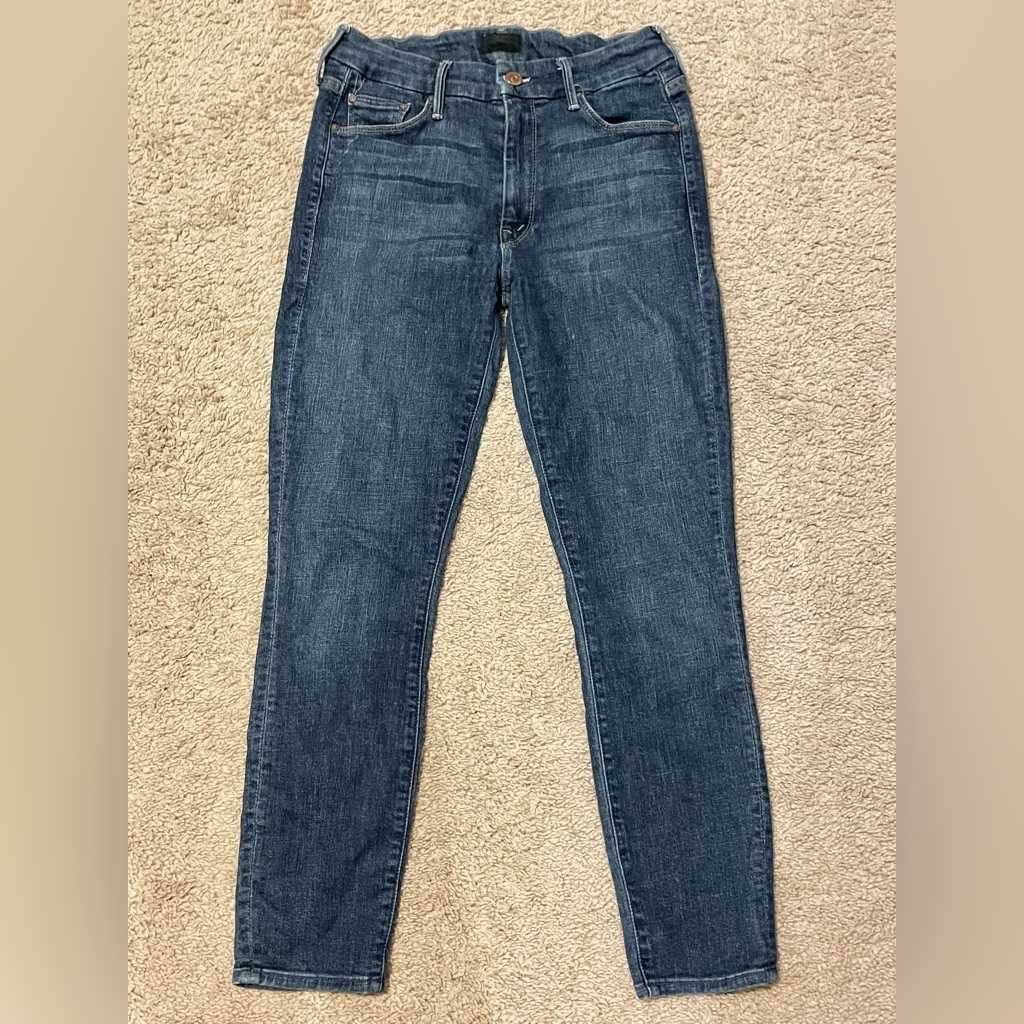 Mother Light Wash Denim Jeans - Light Blue